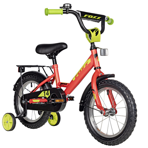 Велосипед Foxx Simple 14 (2025) (98-110 см), красный