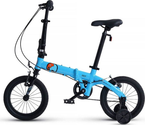 Велосипед детский складной Maxiscoo S007 Стандарт 14, синий