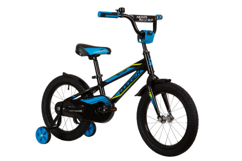 Велосипед NOVATRACK DODGER 16" (2022) (98-110 см), черный