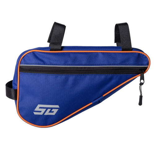 Велосумка под раму STG FB-002, размер 30х17х6 см, василёк/оранжевый