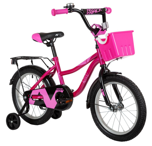 Велосипед NOVATRACK WIND 16" (2022) (98-110 см), розовый
