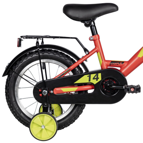 Велосипед Foxx Simple 14 (2025) (98-110 см), красный