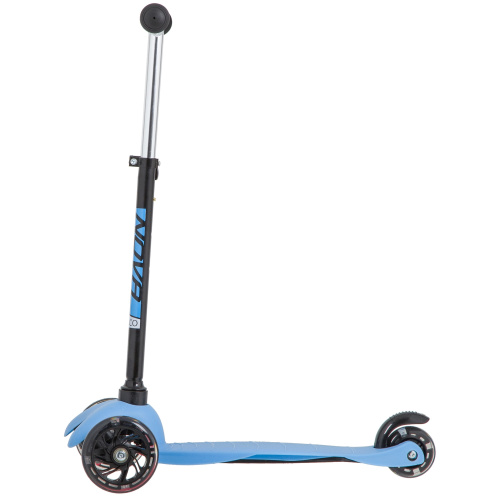 Самокат-кикборд Novatrack Disco-kids Basic (2020), черный-синий