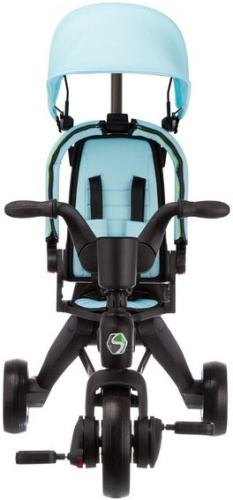 Велосипед трехколесный Slider Eva IT1101, складной, с ручкой управления (92-98 см), бирюзовый