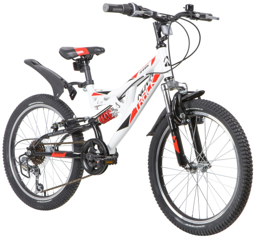 NOVATRACK SHARK 6-spd 20" (2020) (110-130 см), белый