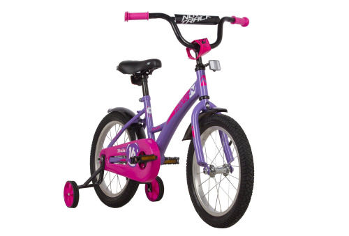 Велосипед NOVATRACK STRIKE 16" (2022) (98-110 см), фиолетовый