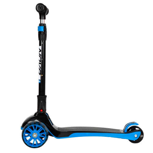 Самокат-кикборд Novatrack RainBow Basic Black (2022), черный-синий