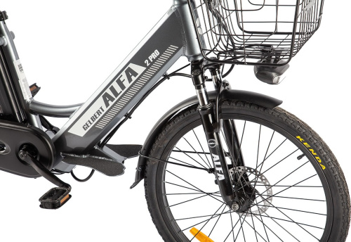 Электровелосипед Gelbert ALFA 2 PRO, серый