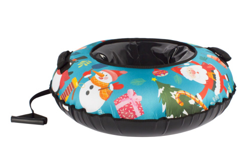 Тюбинг Snowstorm BZ-90_CRISTMASS, 90 см, бирюзовый с черным