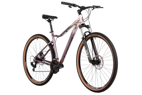 Велосипед Stinger Laguna 29 (2025), рама L (175-185 см), фиолетово-серебристый