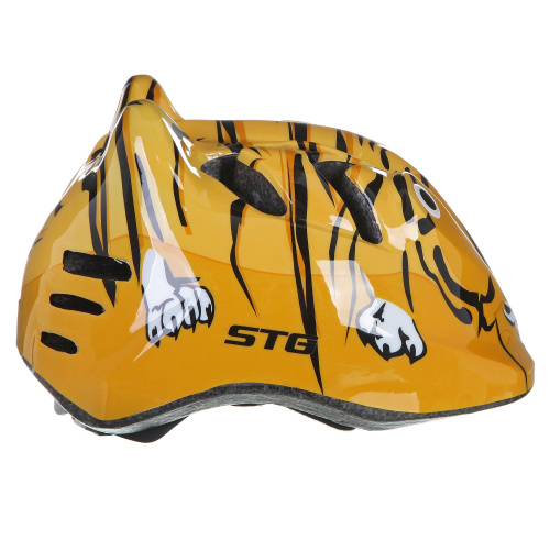 Велошлем STG  TIGER, оранжевый